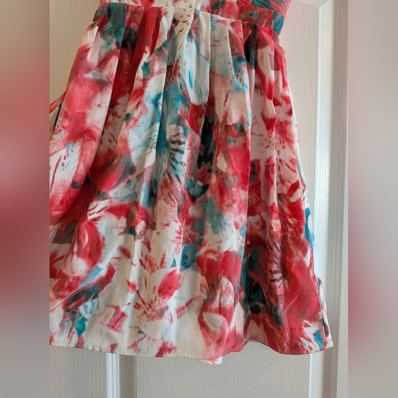 Parker Strapless Floral Silk Mini Dress Salsamonet Size XS NWT Prom Homecoming - Picture 5 of 15